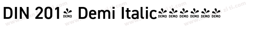 DIN 2014 Demi Italic字体转换